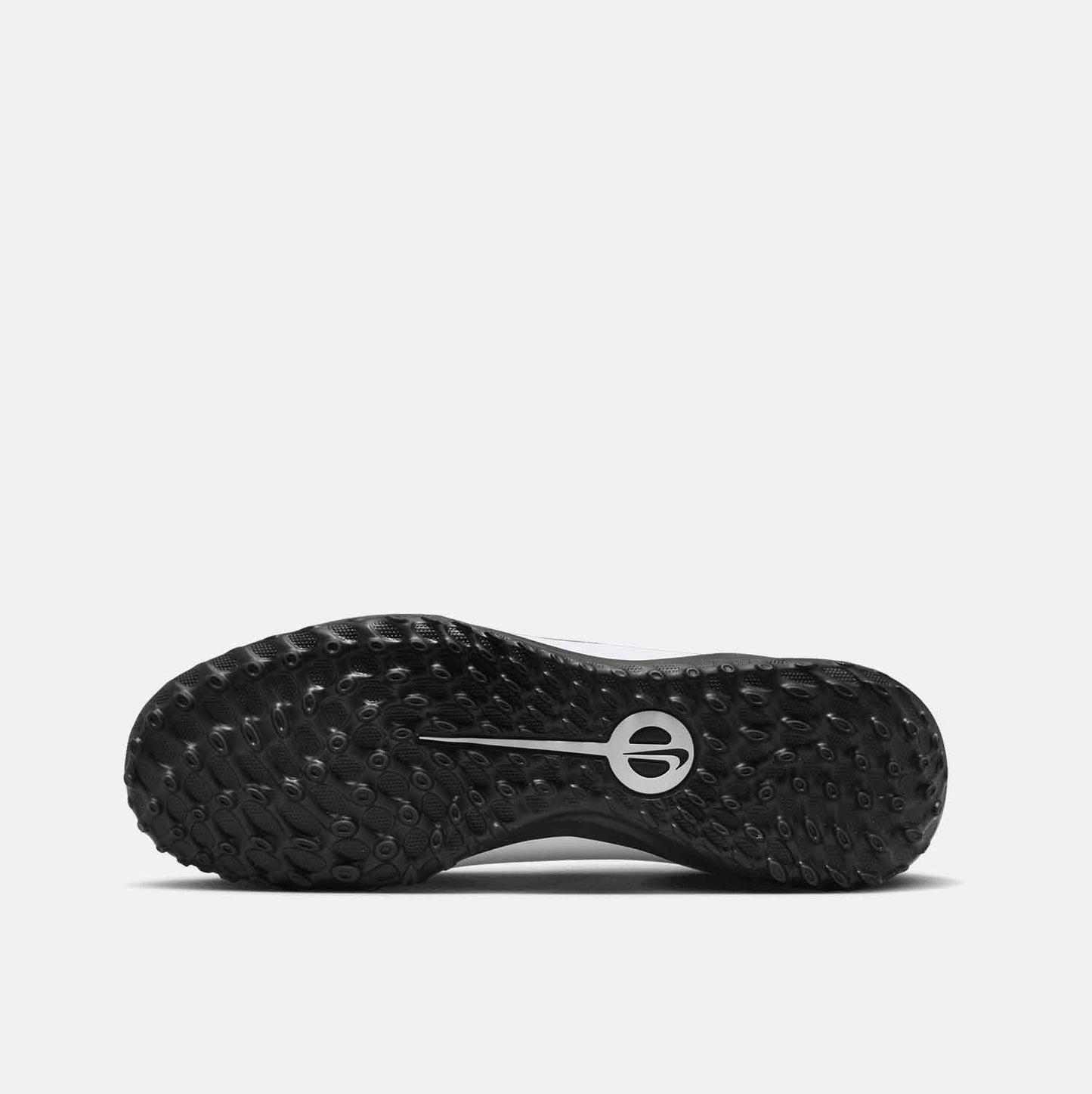 Bottom view of Nike Tiempo Legend 10 Club Turf Soccer Shoes.