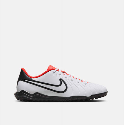 Side view of Nike Tiempo Legend 10 Club Turf Soccer Shoes.