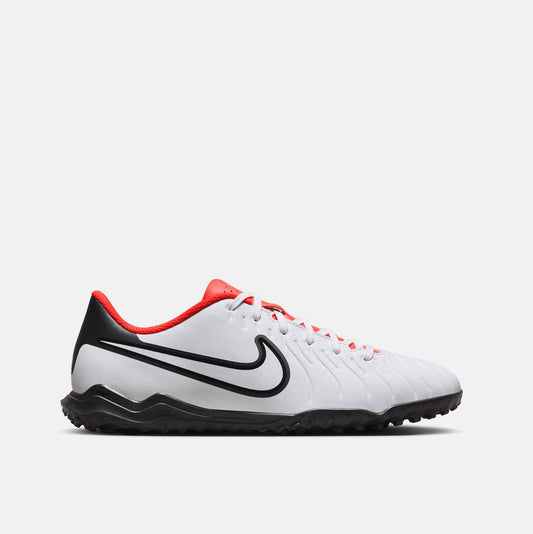 Side view of Nike Tiempo Legend 10 Club Turf Soccer Shoes.
