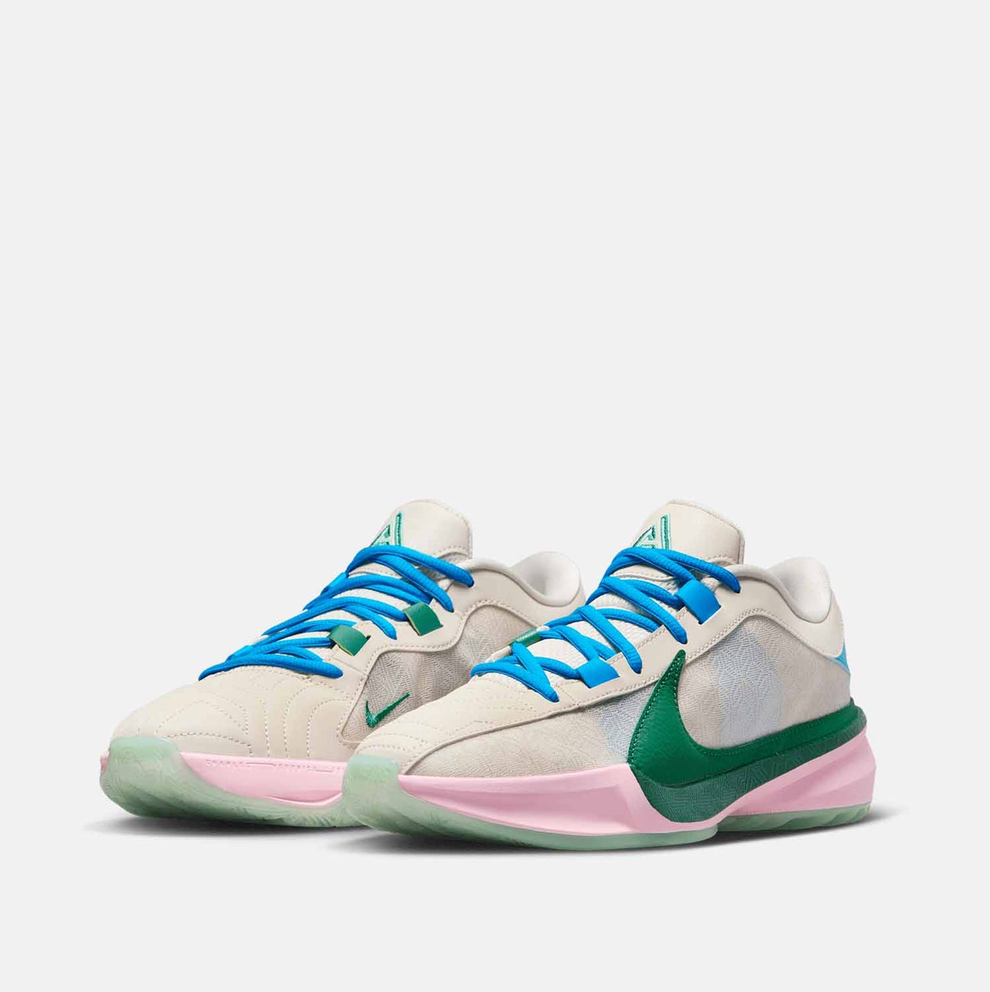 Front view of the Men's Nike Zoom Freak 5 'The Hard Way'.