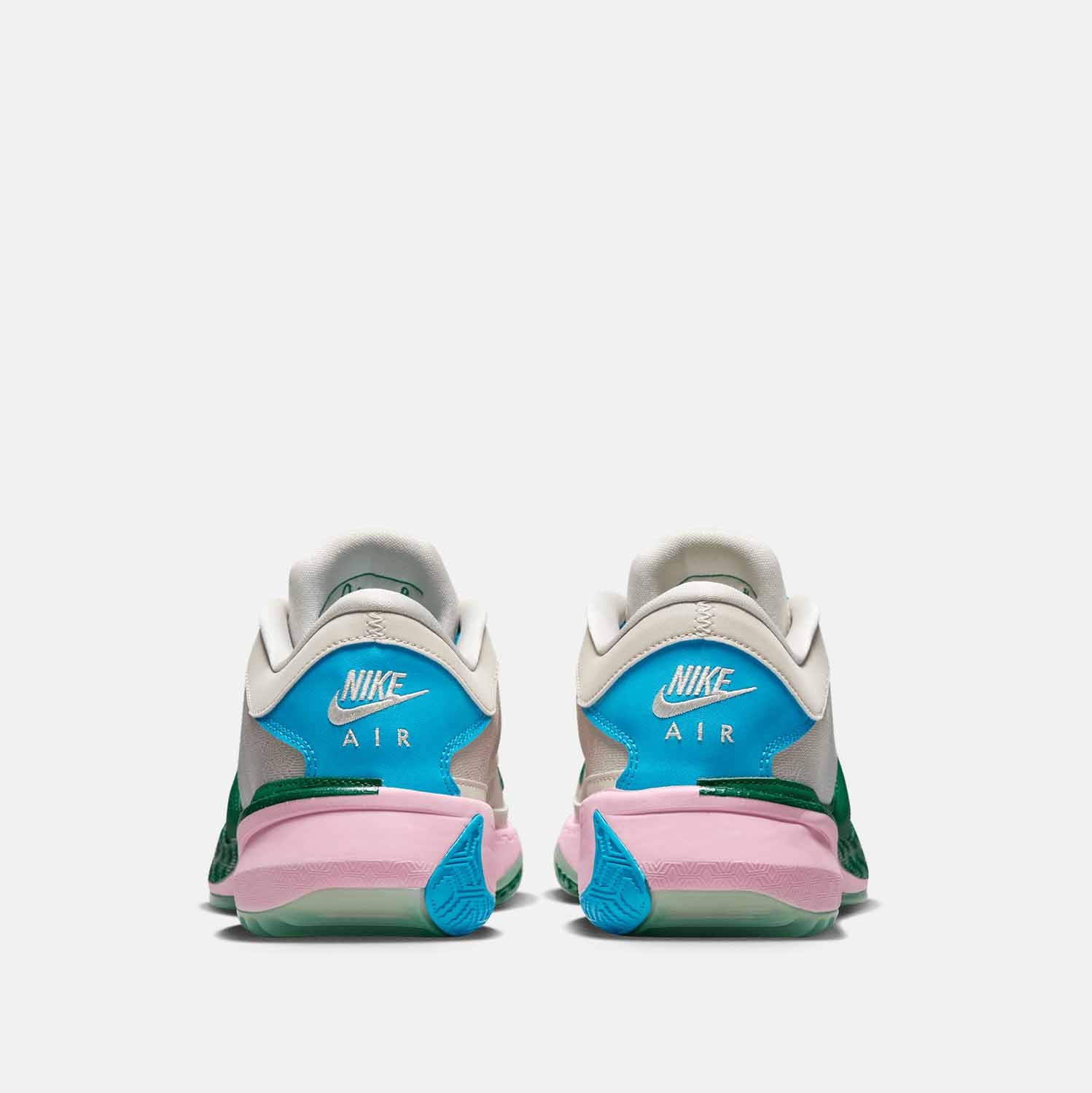 Rear view of the Men's Nike Zoom Freak 5 'The Hard Way'.