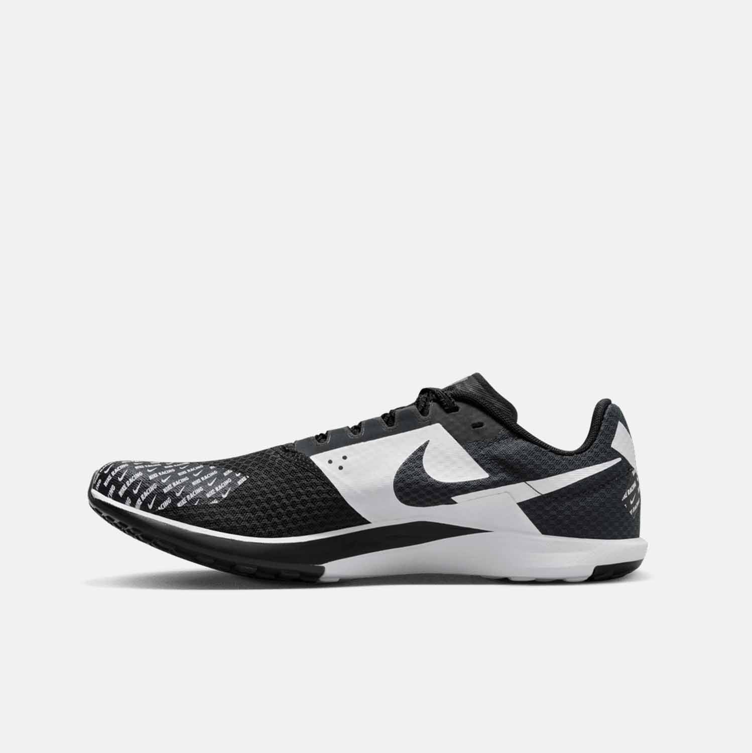 Side medial view of Nike Rival Waffle 6 Road Cross-Country Shoes.