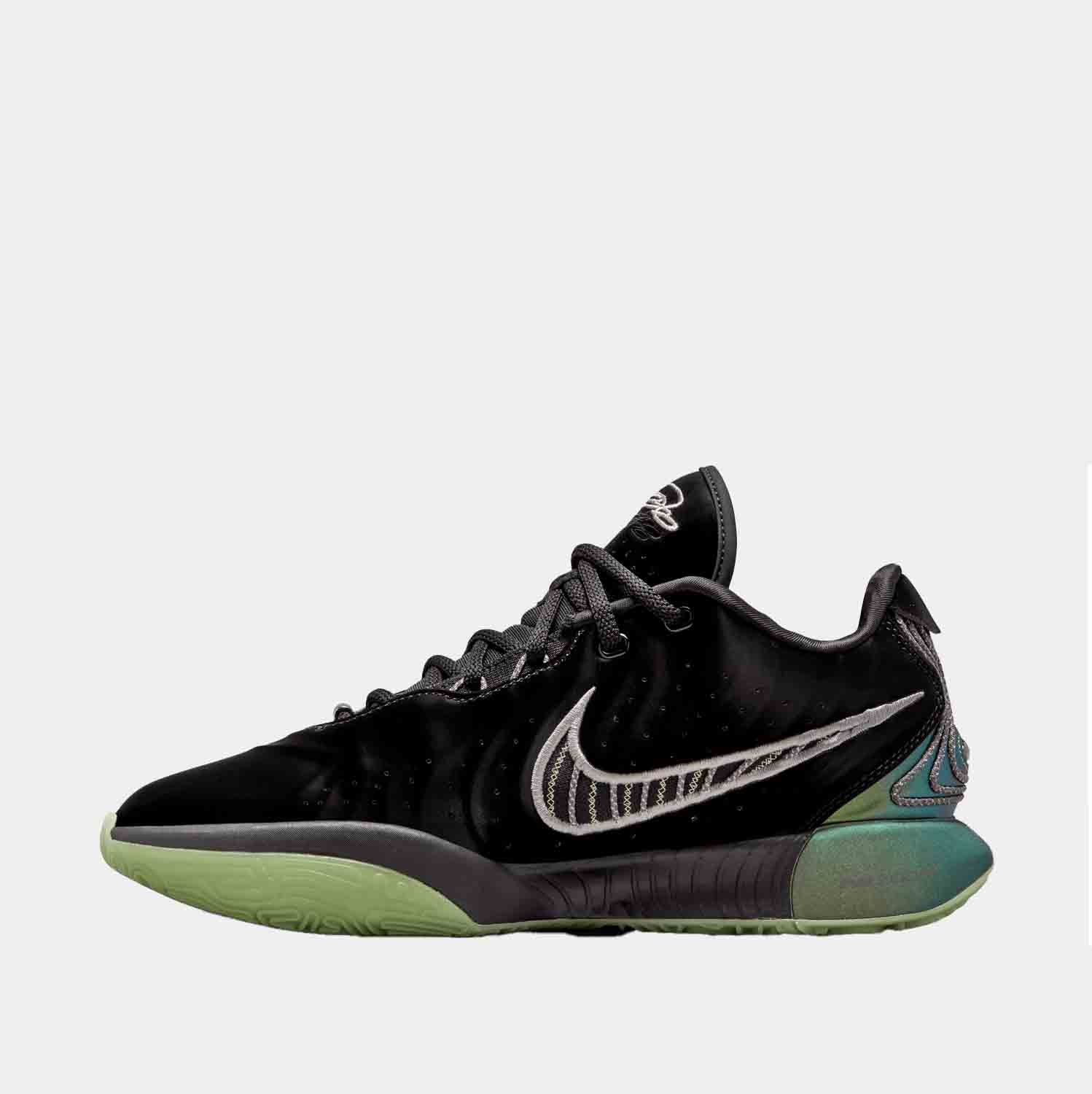 Side medial view of Men's Nike LeBron XXI 'Tahitian'.