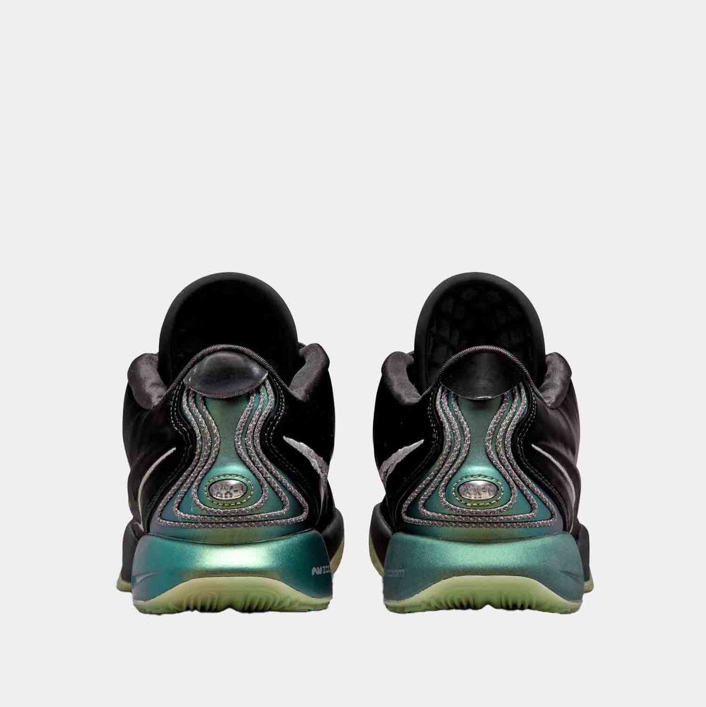 Rear view of Men's Nike LeBron XXI 'Tahitian'.