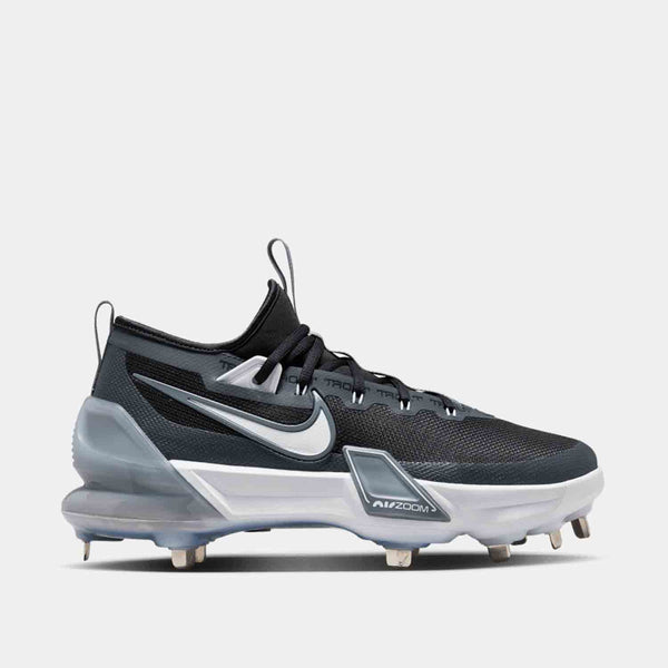 Side view of Men's Nike Force Zoom Trout 9 Elite Metal Baseball Cleats. 