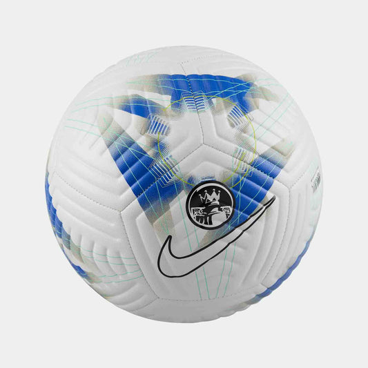 Front view of the Nike Premier League Academy Soccer Ball.