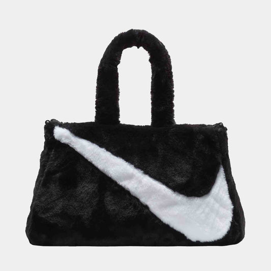 Front view of the Nike Sportswear Faux Fur Tote.