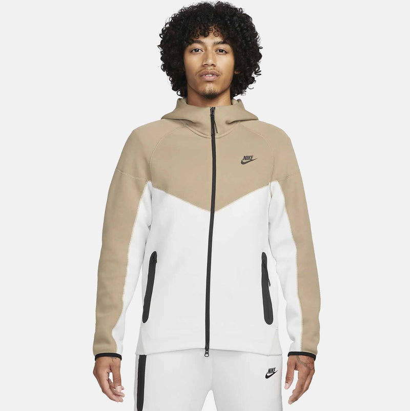 Front view of the Nike Men's Full-Zip Hoodie Sportswear Tech Fleece Windrunner.