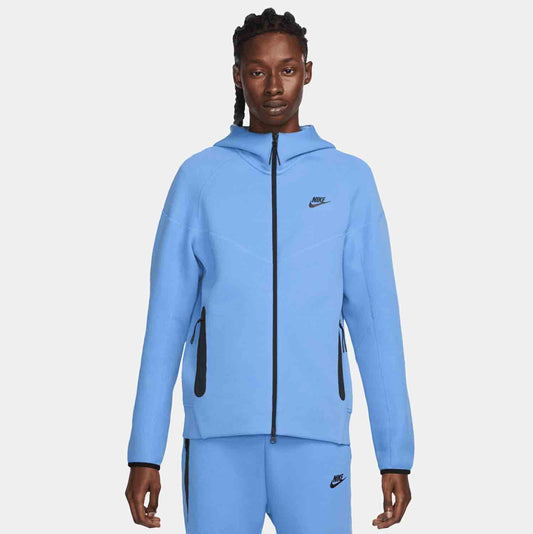 Front view of the Men's Nike Sportswear Tech Fleece Windrunner Full-Zip Hoodie.