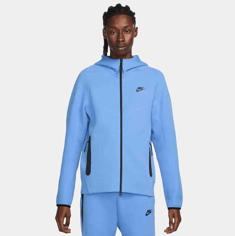 Front view of the Men's Nike Sportswear Tech Fleece Windrunner Full-Zip Hoodie.