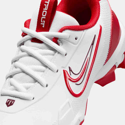 Up close, front view of the Nike Kids' Force Trout 9 Keystone Baseball Cleats.