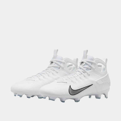 Front view of the Men's Nike Huarache 9 Elite Mid Lacrosse Cleats.