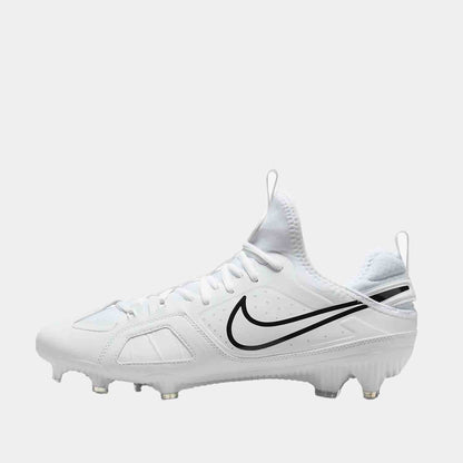 Side medial view of the Men's Nike Huarache 9 Varsity Lacrosse Cleats.