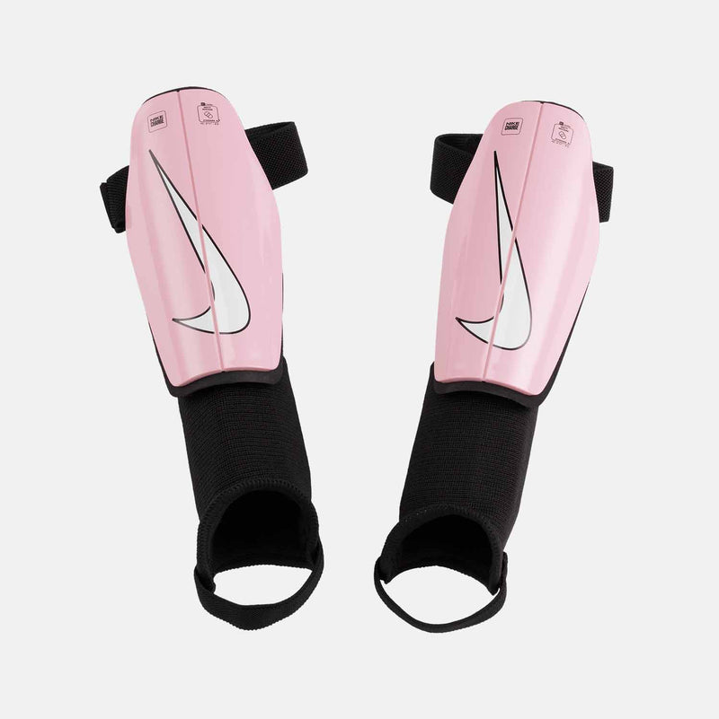Kids' Charge Shin Guards, Pink/White