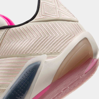 Up close heel view of Air Jordan XXXVIII Low "Fresh Start".