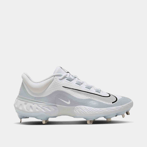 Side view of Men's Nike Alpha Huarache Elite 4 Low Metal Baseball Cleats.