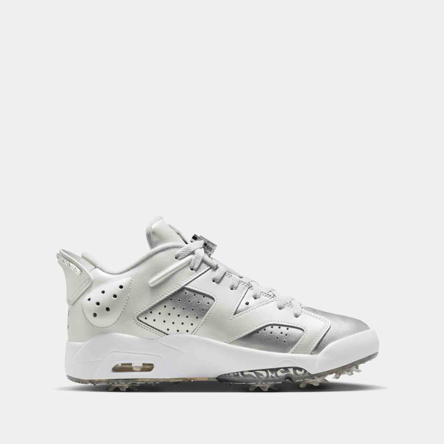 Retro 6 NRG Golf Shoes, Photon Dust/Metallic Silver - SV SPORTS