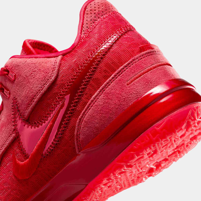 Up close, rear view of the Nike LeBron NXXT Gen AMPD.