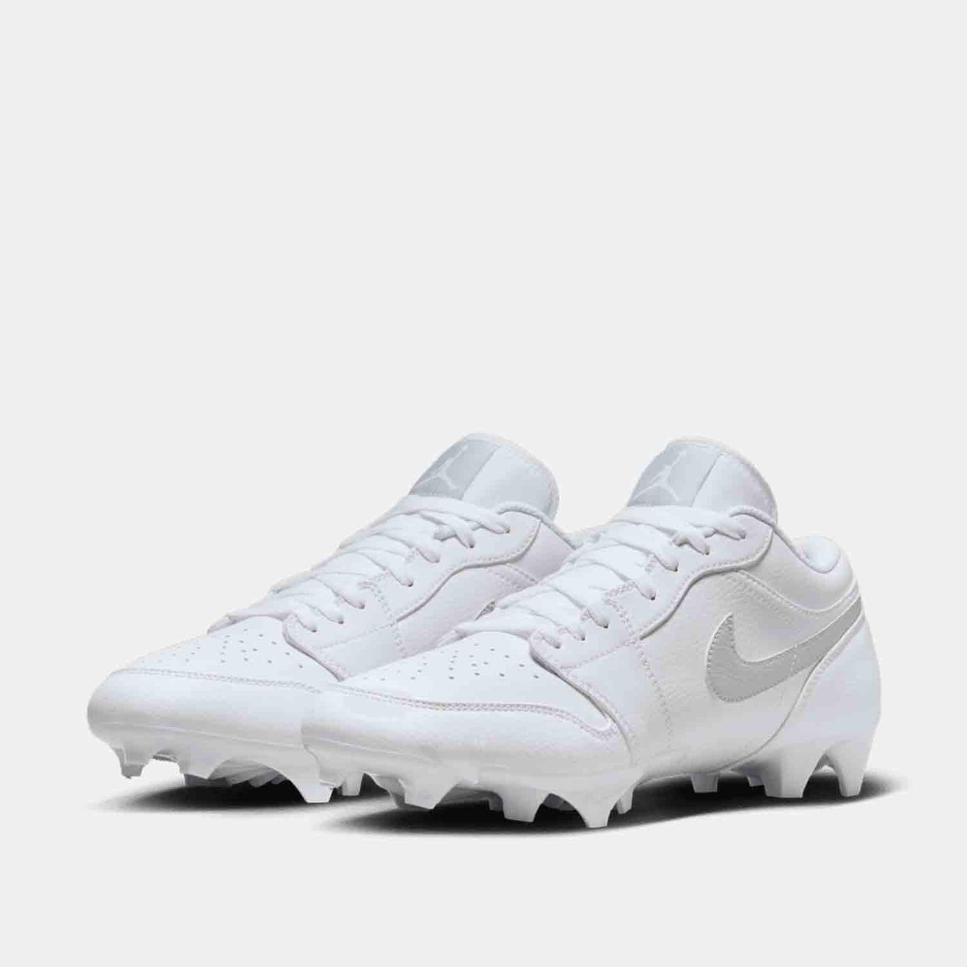 Men's Jordan Low TD Football Cleats, White/Grey Fog