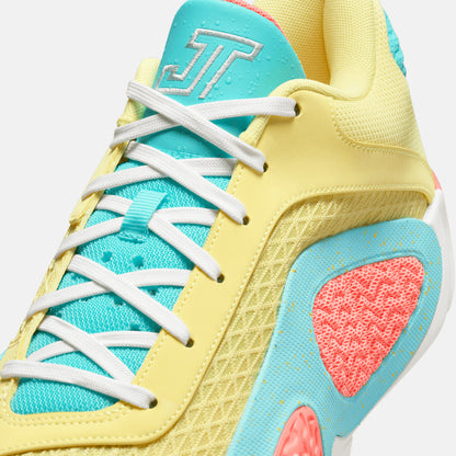 Up close, front view of the Jordan Tatum 2 "Lemonade".