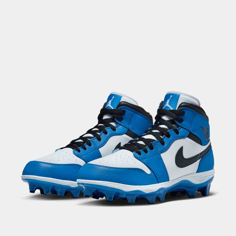 Front view of the Men's Jordan 1 Mid TD Football Cleats.