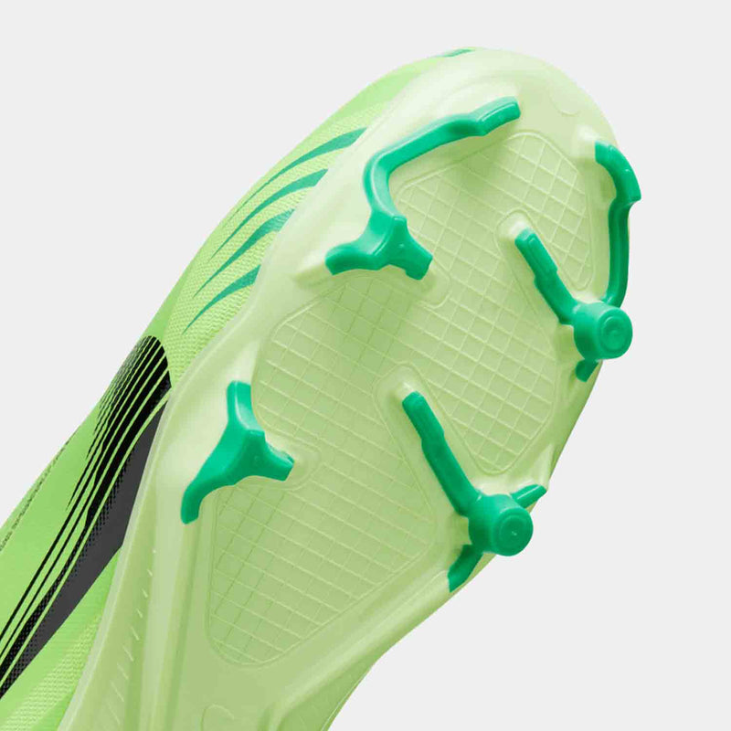 Up close bottom view of Nike Jr. Superfly 9 Academy Mercurial Dream Speed Soccer Cleats.