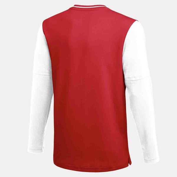 Rear view of the Nike Men's Dri-FIT 1/2-Zip Top.