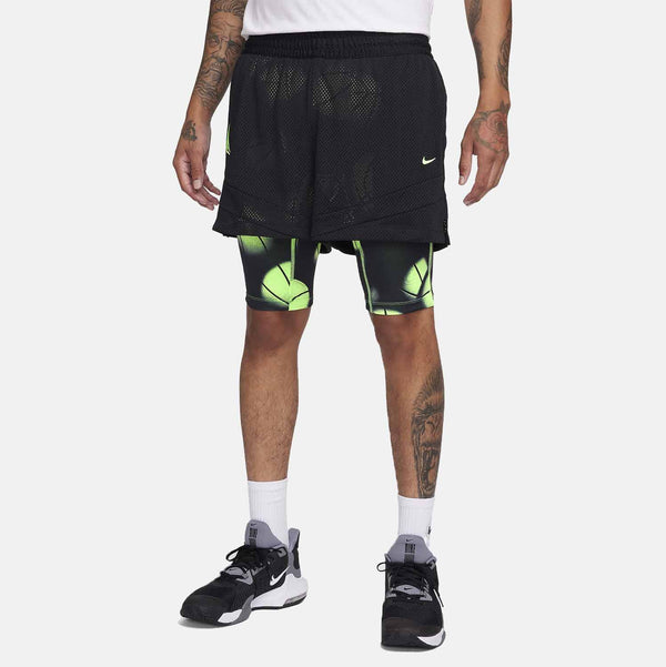 Front view of the Nike Men's Dri-FIT 2-in-1 4" Basketball Shorts.