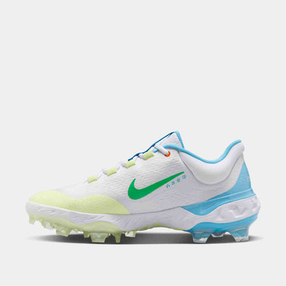Side medial view of Men's Nike Alpha Huarache Elite 4 Baseball Cleats.