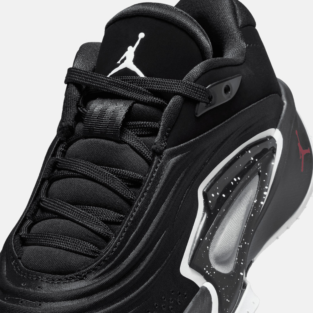 Up close, front view of the Jordan Kids' Luka 3 "Speedway".