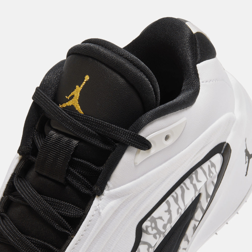 Up close, front view of the Kids' Jordan Luka 3 "Motorsport".