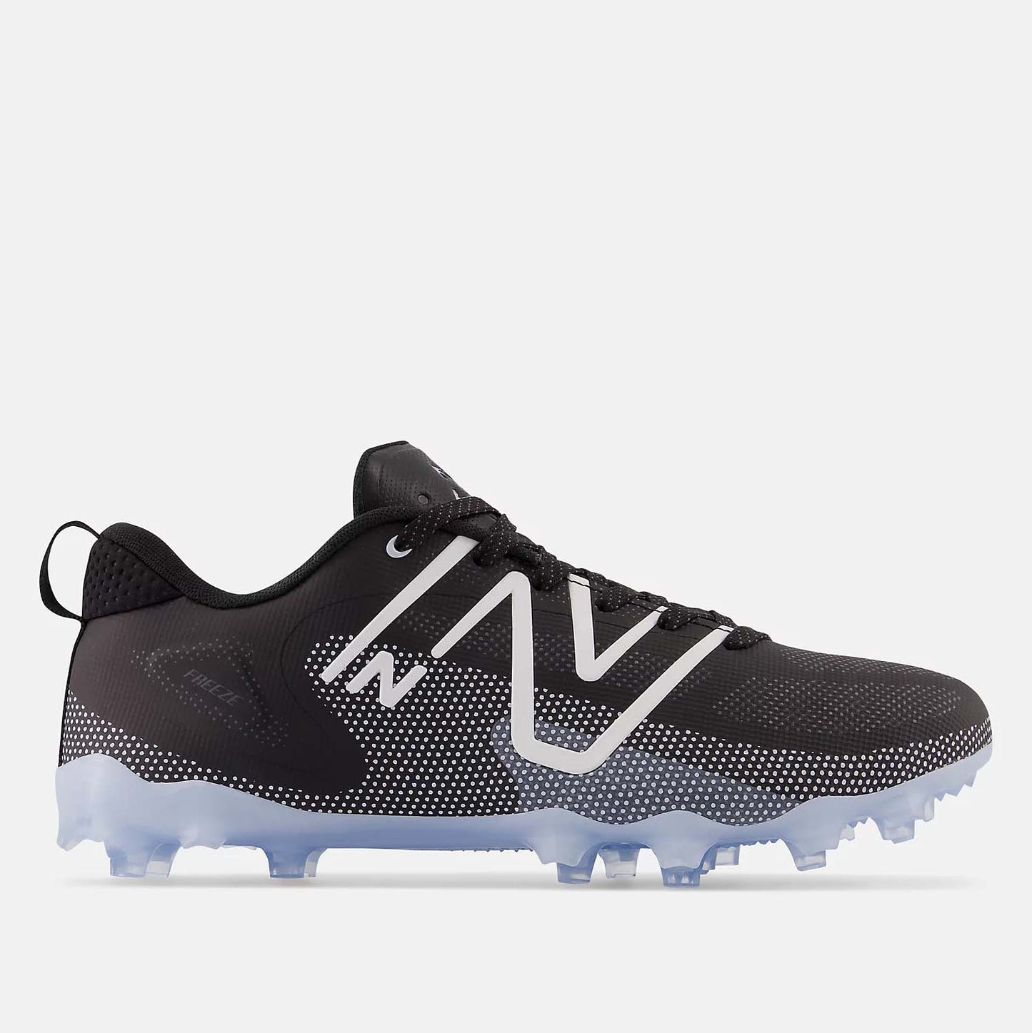 Side view of the Men's FreezeLX v4 Low TPU Lacrosse Cleats.