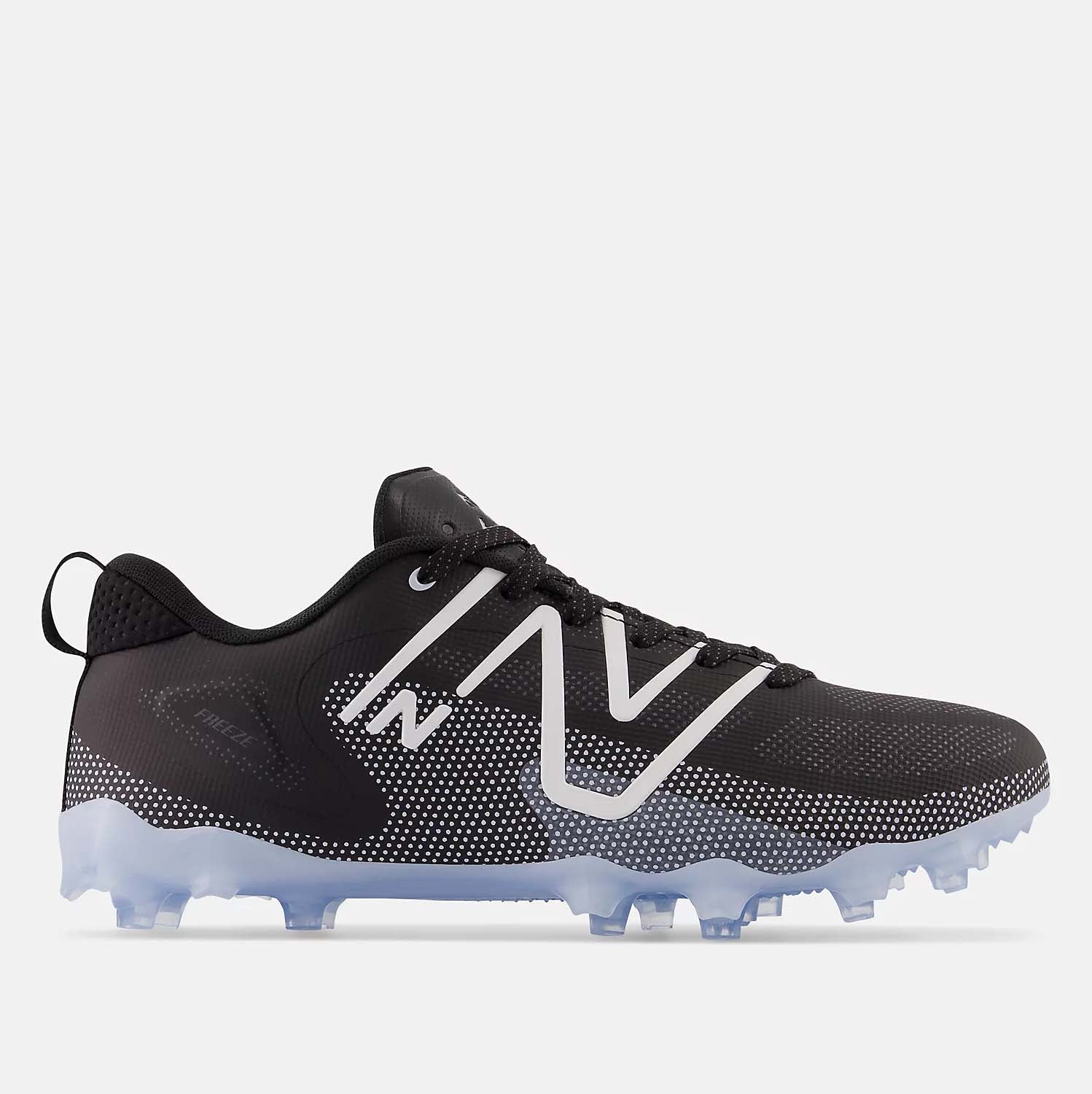 Side view of the Men's FreezeLX v4 Low TPU Lacrosse Cleats.