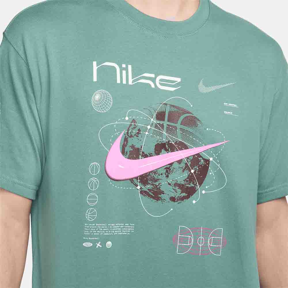 Up close, front view of the Nike Men's Max90 Basketball T-Shirt.