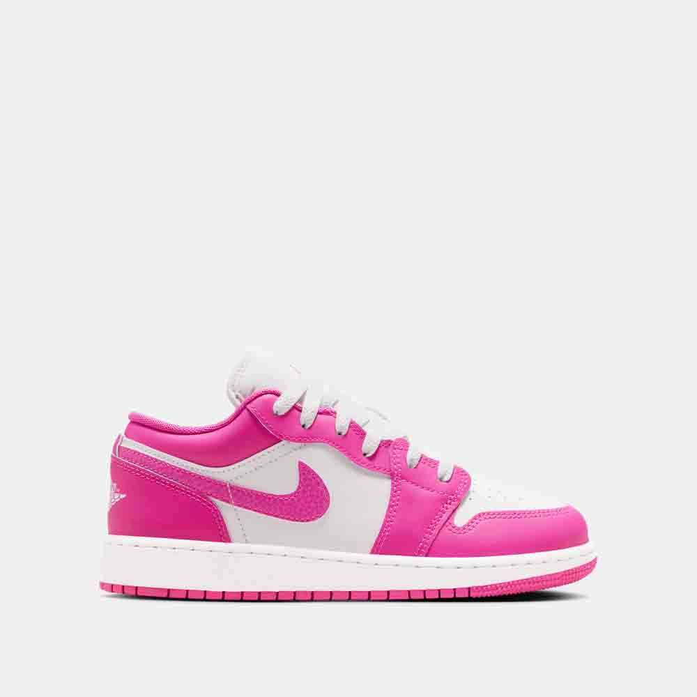 Side view of the Kids' Air Jordan 1 Low.