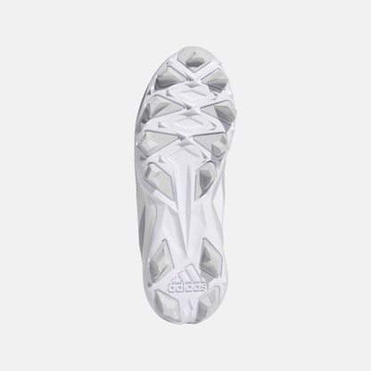 Bottom view of Adidas Kids' Icon 7 Mid Molded TPU Baseball Cleats.