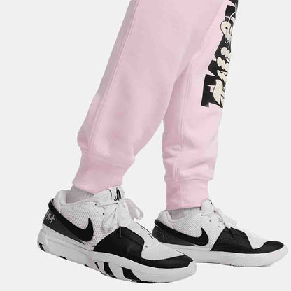 Side view of the Nike Men's "JA" Fleece Basketball Jogger Pants.
