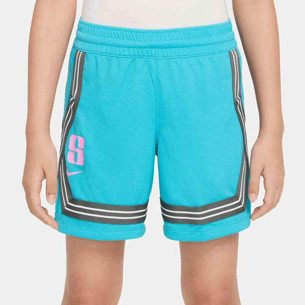 Front view of the Nike Kids' Sabrina Dri-FIT Basketball Shorts.