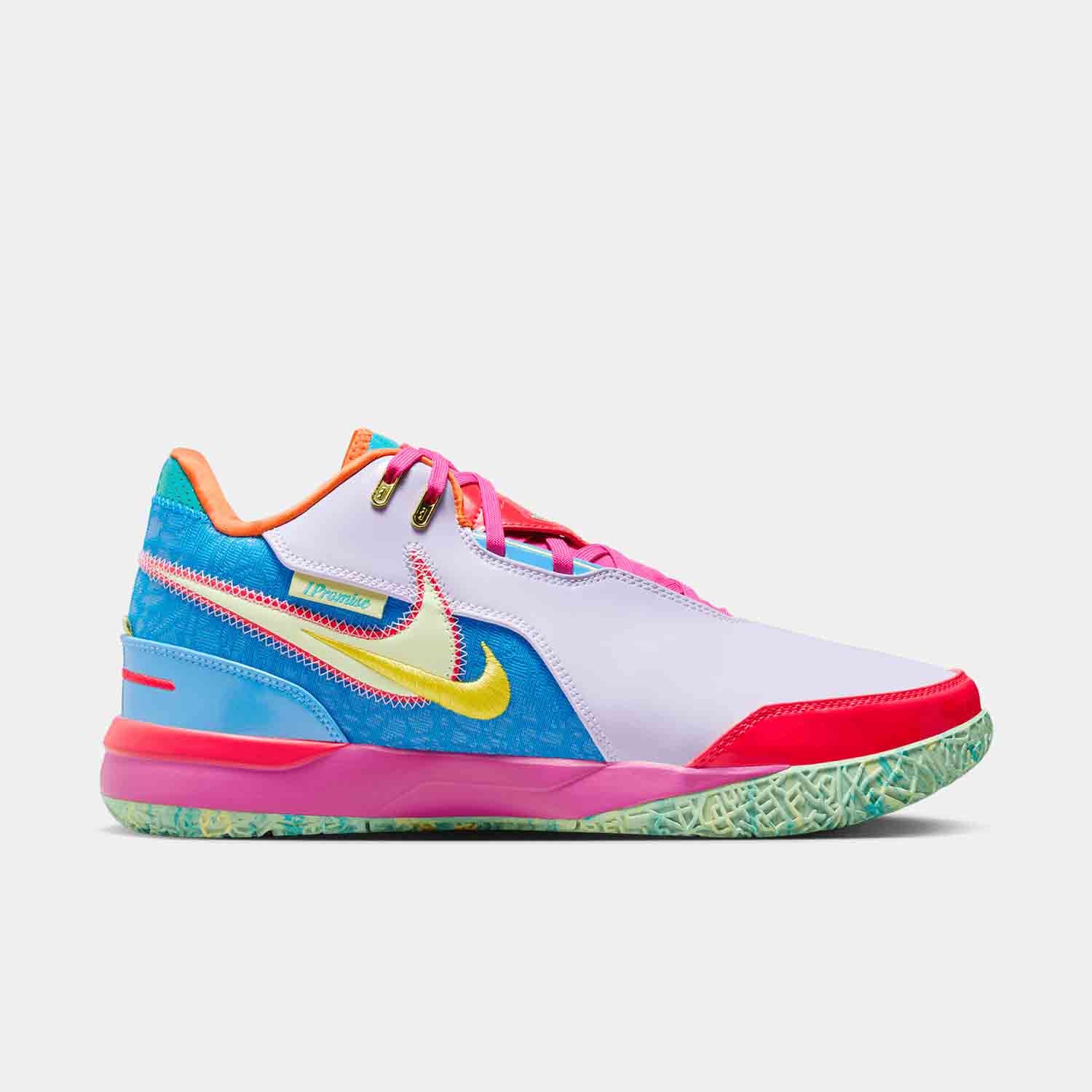 Side image lateral view of LeBron NXXT Gen shoe from Nike.