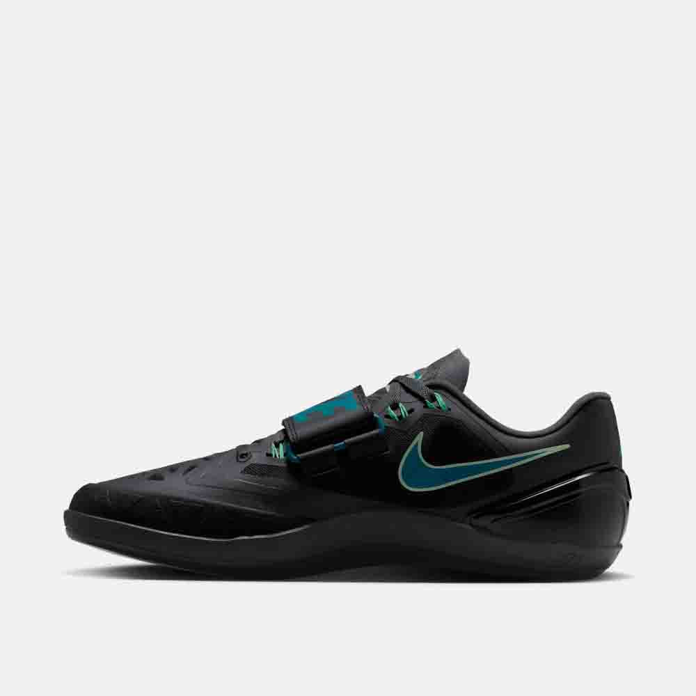 Side medial view of the Nike Zoom Rotational 6 Throwing Shoes.