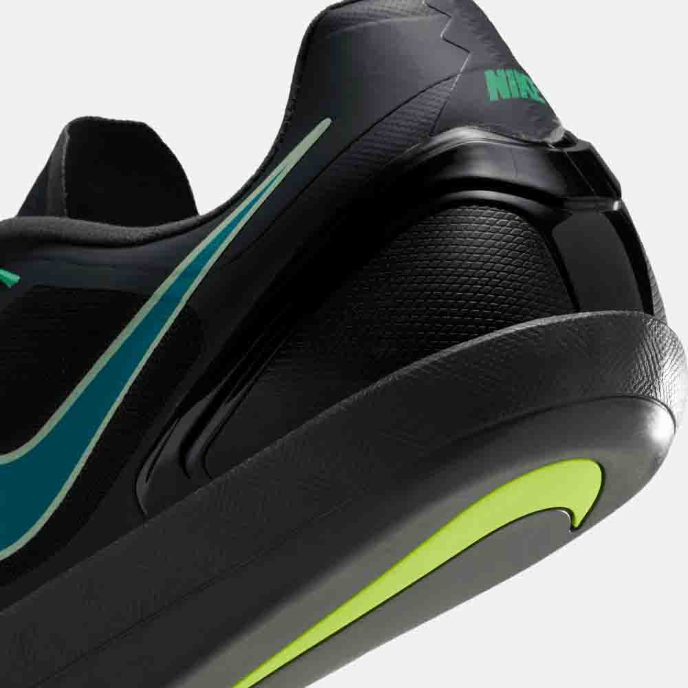 Rear view of the Nike Zoom Rotational 6 Throwing Shoes.