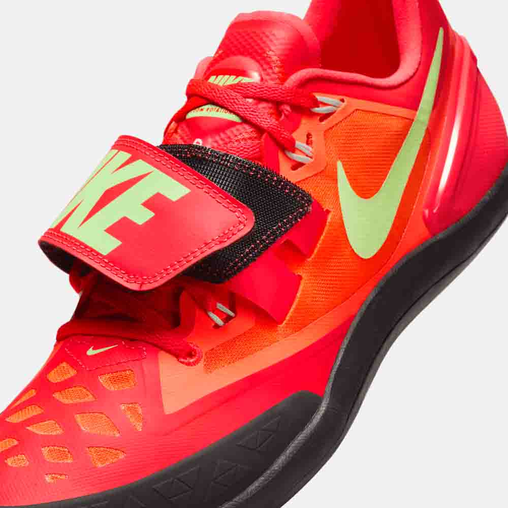 Up close, front view of the Nike Zoom Rotational 6 Throwing Shoes.