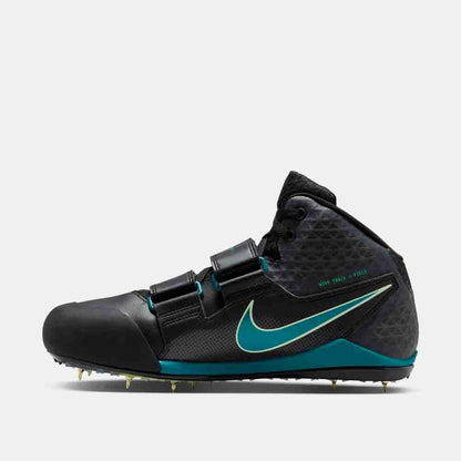 Side medial view of the Nike Zoom Javelin Elite 3 Throwing Spikes.