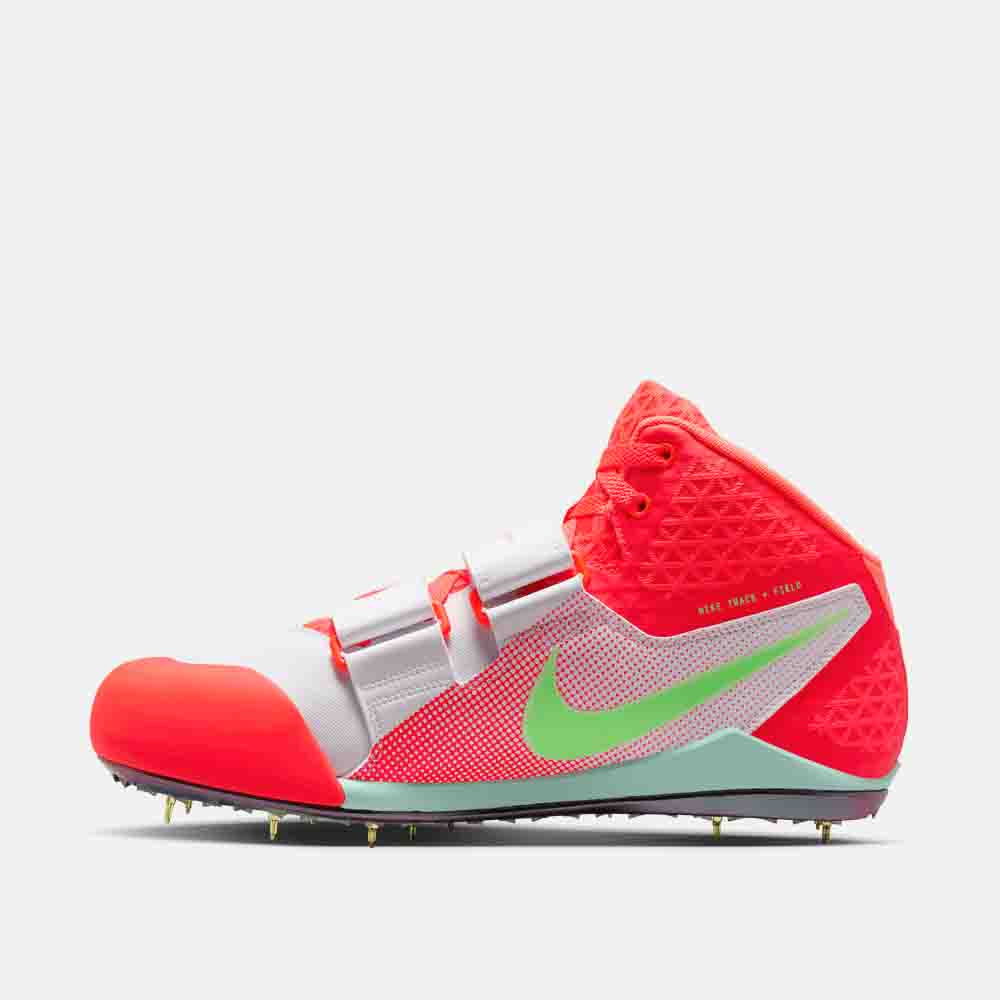 Side medial view of the Nike Zoom Javelin Elite 3 Throwing Spikes.