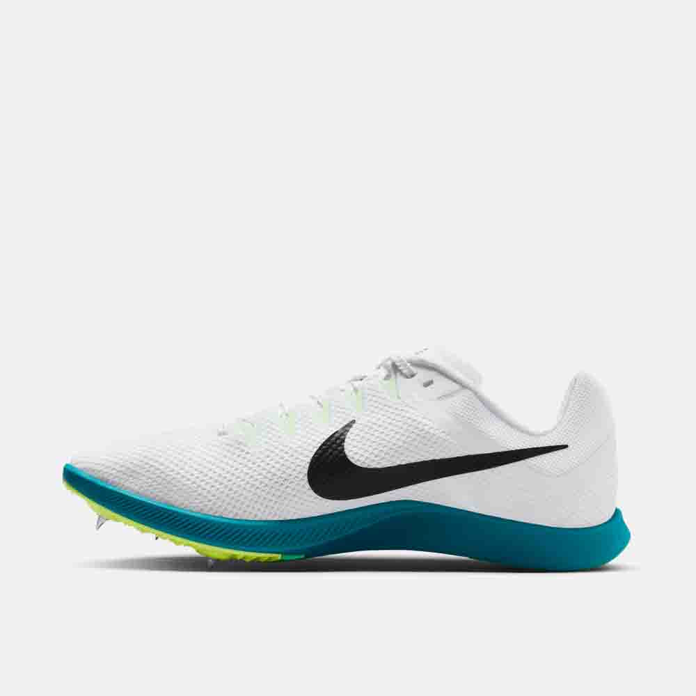 Side medial view of the Nike Zoom Rival Distance Spikes.
