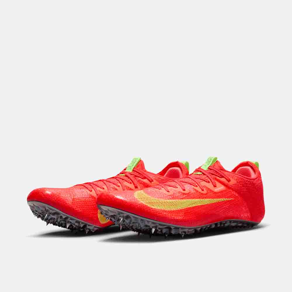 Front view of the Nike Superfly Elite 2 Sprinting Spikes.