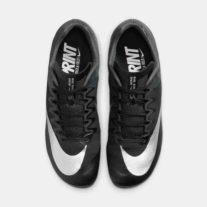 Top view of the Nike Zoom Rival Sprinting Spikes.