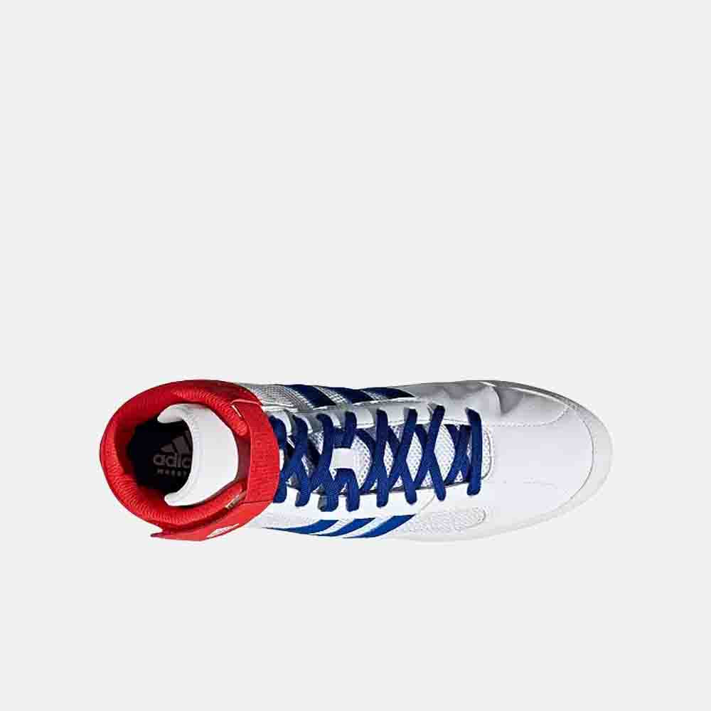Top view of the Adidas Kids' HVC 2 Wrestling Shoes.