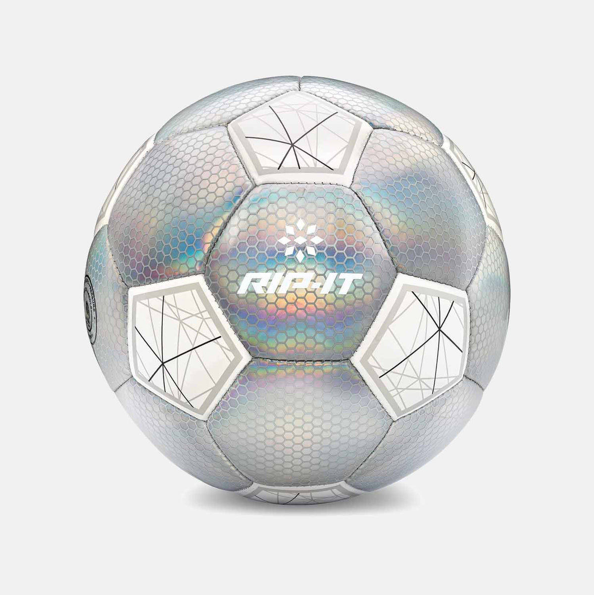 Girls' Training Soccer Ball, Holo Pink - SV SPORTS
