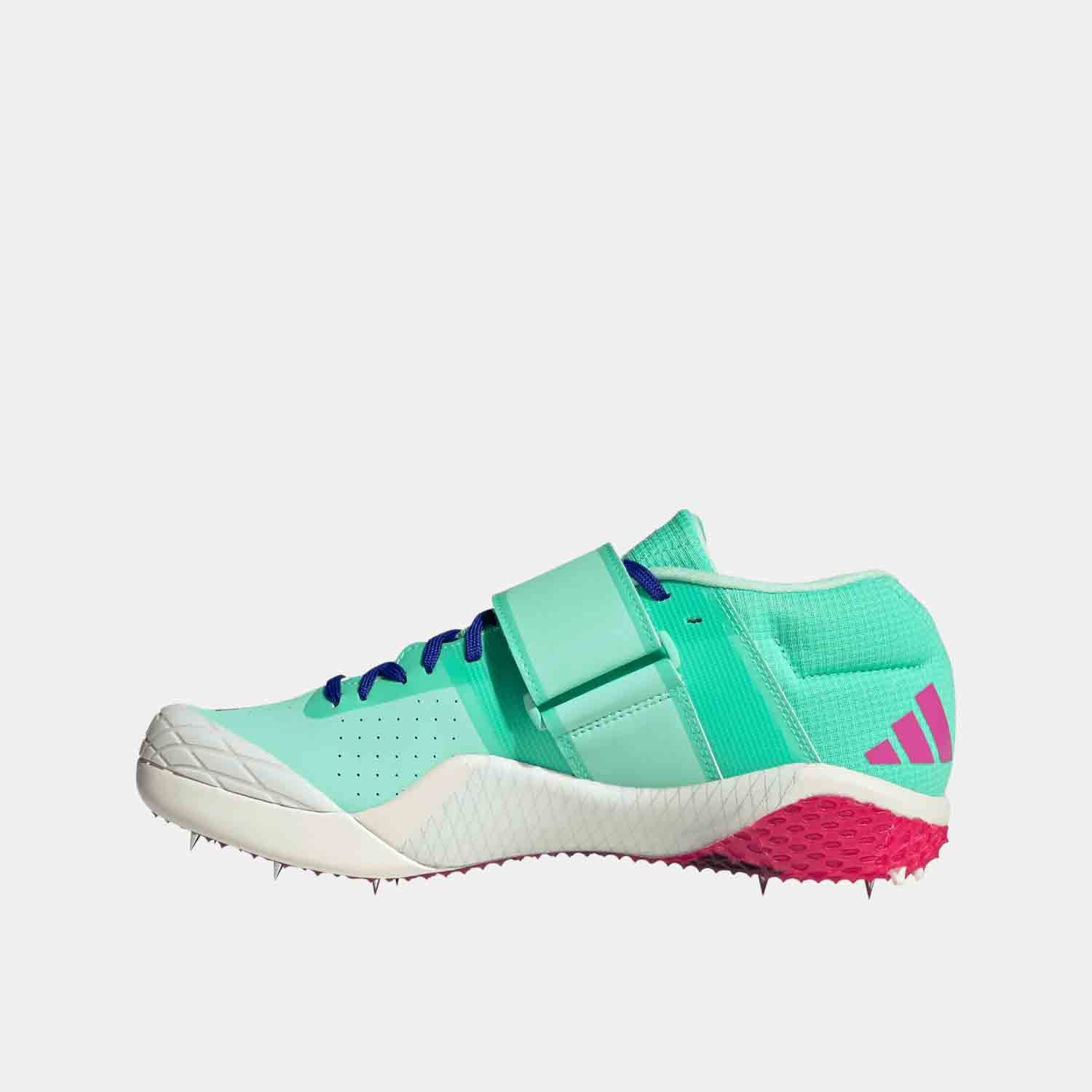 Side medial view of Adidas Adizero Javelin Shoes